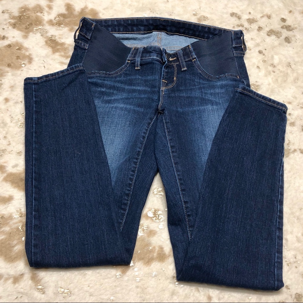 GAP | MATERNITY Dark Wash Side Panel Denim Jeans
